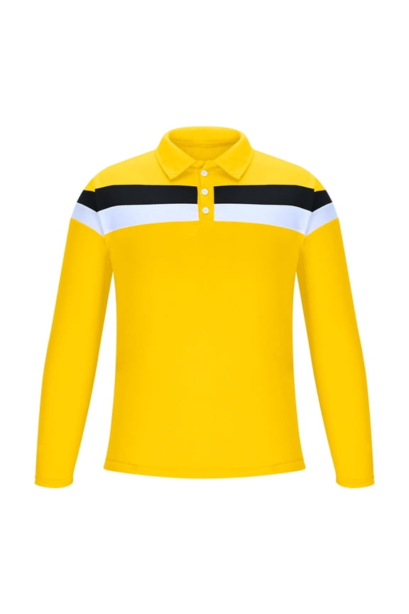 Long Sleeve Shirts for Men Fashion Collared Button Henley Shirt Lightweight Going Out Tops Dressy Casual Color Block Basic Tees Size L