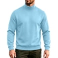 thumbnail image 1 of LWITHSZG Men's Mockneck Sweatshirt Soft Fleece Lined Pullover Sweatshirts Fall Winter Warm Long Sleeve Going&nbsp;Out Tops 3X-Large, 1 of 9