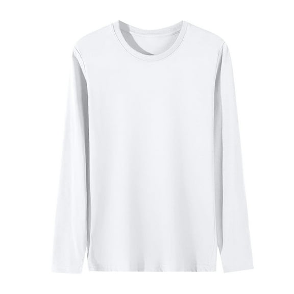 LWITHSZG Mens Shirts Big and Tall Long Sleeve Plus Size Tops Fall&nbsp;Winter&nbsp;Running Athletic Basic Tees Casual Loose Crewneck Sweatshirt Size 4X-Large