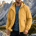 thumbnail image 1 of LWITHSZG Mens Windbreaker Jackets Lightweight Waterproof Hooded Rain Jacket with Zipper Pockets Fall Winter Full Zip up Casual Outerwear M, 1 of 9