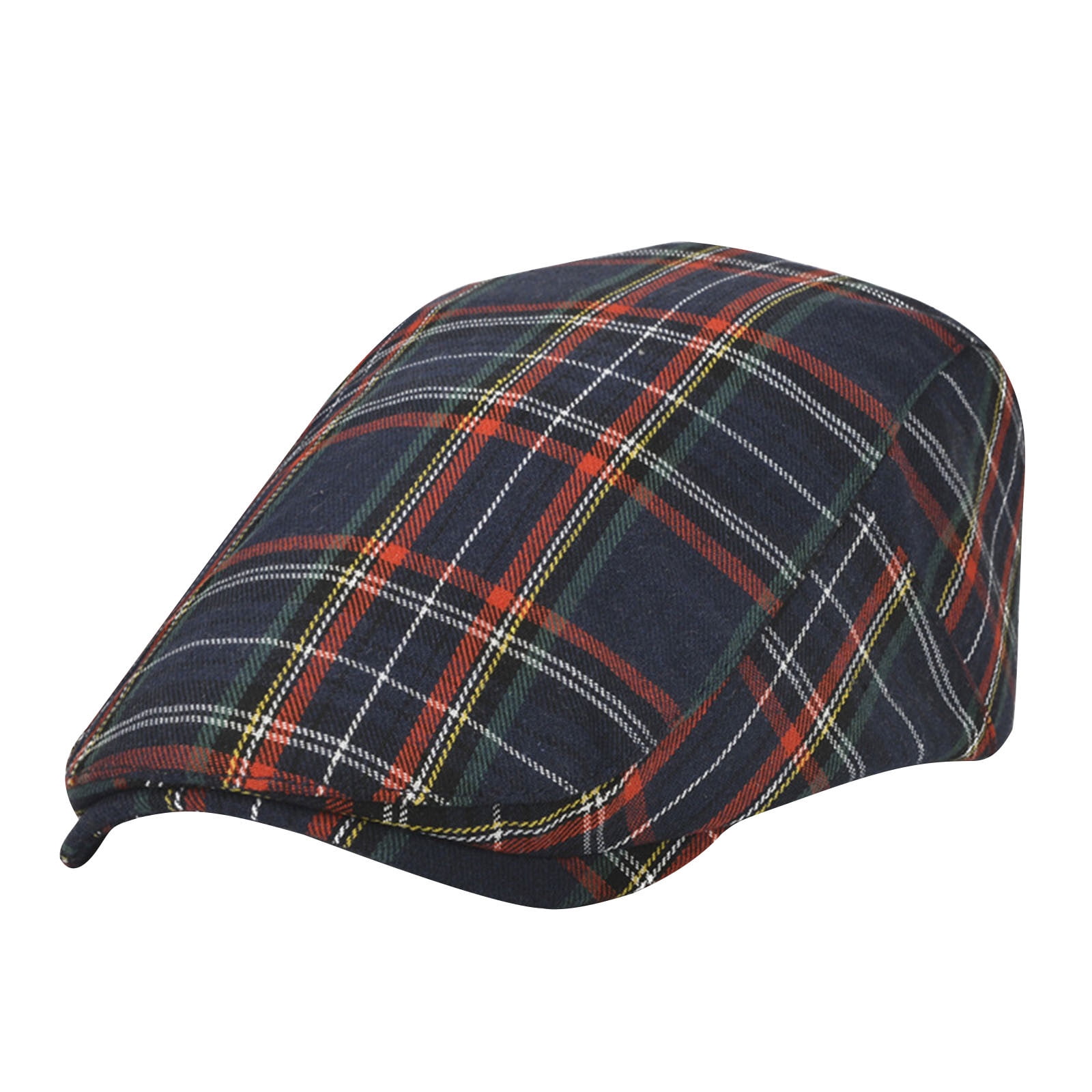 LWITHSZG Newsboy Cap for Men Fashion Plaid Flat Cap Fall Winter Beret ...