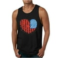 thumbnail image 1 of LWITHSZG Sleeveless Patriotic Shirts for Men American Flag ​Printed Tank Top Big and Tall Graphic Tees Summer 4th of July Outfits M-6XL, 1 of 4
