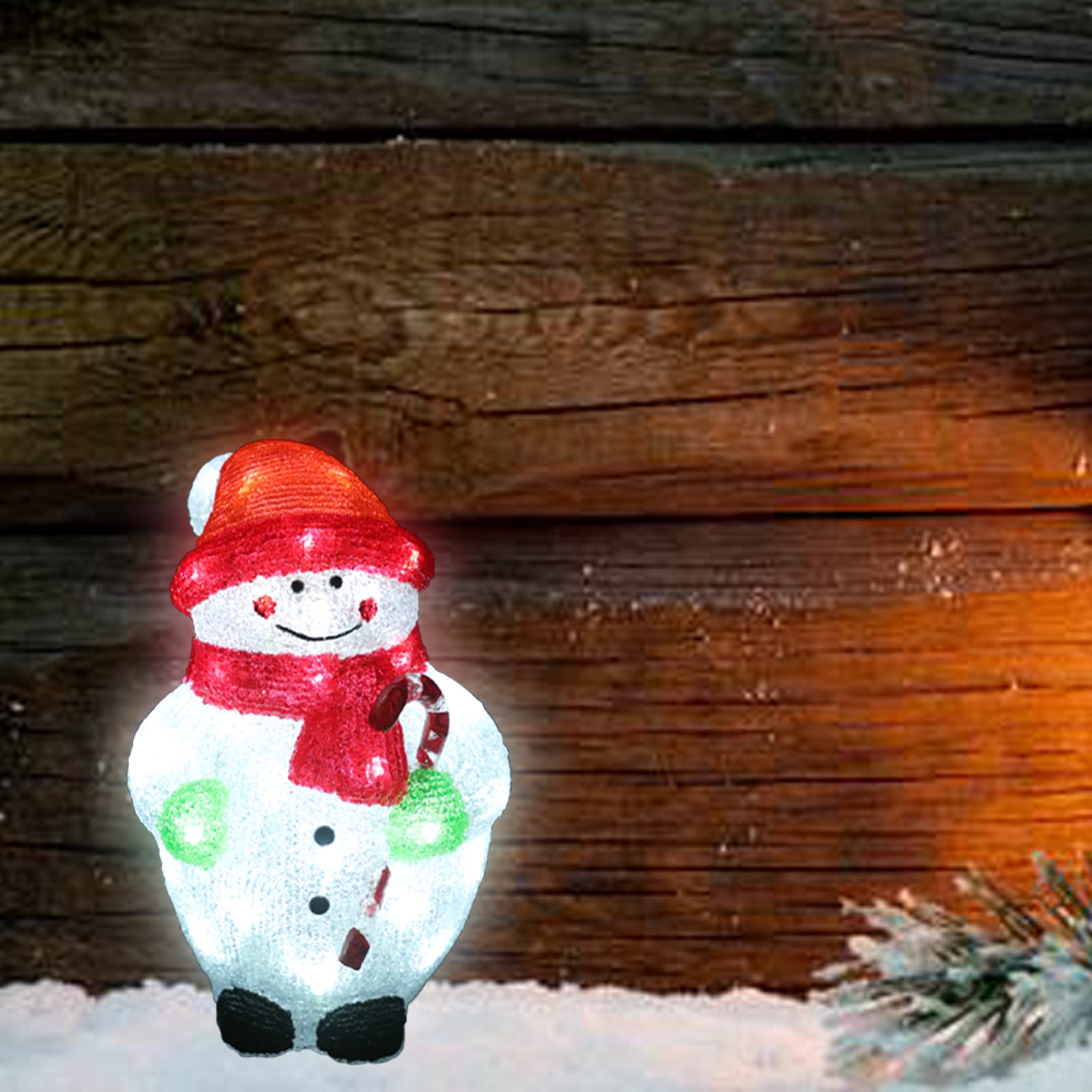 LWITHSZG Snowman Shape Christmas Decorations, Solar Landscape Pathway