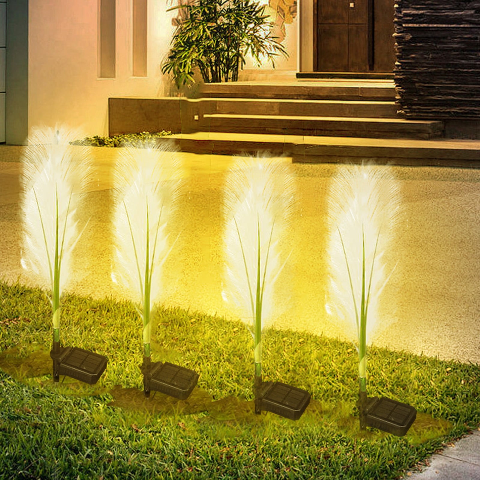 LWITHSZG Solar Garden Lights Solar Reed Lights ,Dusk to Dawn Solar