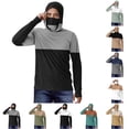 thumbnail image 1 of LWITHSZG Sun Shirts for Men Moisture Wicking Hoodies with Face Mask Breathable Summer Blouses Big and Tall Fishing Long Sleeve Tops S-5XL, 1 of 5