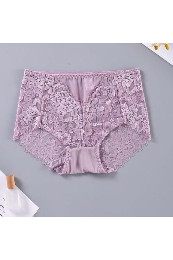 Womens Underwear Comfy Breathable Trendy Mesh Lace Panties Lightweight Stretchy Hipster Underpants No Show Seamless Briefs S-3XL