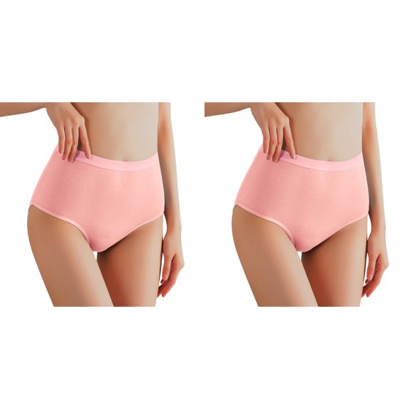 LWNYDPLSD 2 Pack Tummy Control Underwear for Women High Waist Underpants Abdomen Suppressing Lifting Body Shaping Butt Lifting Panties Large Size Underpants for Middle Aged Elderly Mothers