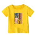 thumbnail image 1 of LWNYDPLSD 4th of July T-Shirt Kids Patriotic Shirts Girls 4th July Tunics Teen Girl American Flag Short Sleeve Tees Toddler Red White & Blue Tops, 1 of 2