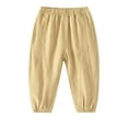 thumbnail image 1 of LWNYDPLSD Basketball Pants Work Pants Pantalones De Mujer Jeans Baby Gifts for Girls 7t Girls Clothes Office Clothes Boys Clothes Size 14-16 Youth, Khaki 3-4 Years, 1 of 3