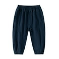thumbnail image 1 of LWNYDPLSD Basketball Pants Work Pants Pantalones De Mujer Jeans Baby Gifts for Girls 7t Girls Clothes Office Clothes Boys Clothes Size 14-16 Youth, Navy 2-3 Years, 1 of 7
