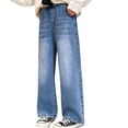 thumbnail image 1 of LWNYDPLSD Boy Pajama Pants Girls Bell Bottom Pants Boys Jogger Pants Sweat Pants Size 14-16 Youth Boys Pants Clothes Kids Girls 10-12 Children, Blue 10-12 Years, 1 of 9