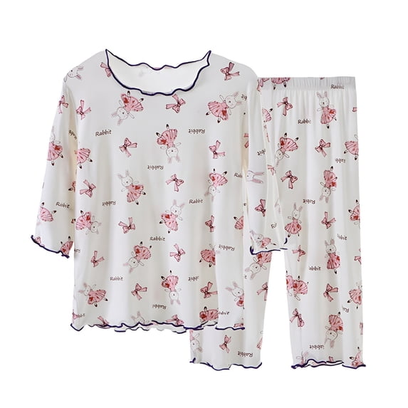 LWNYDPLSD Childrens Christmas Pajamas Cute Baby Girl Clothes Onesie Kids Robe and Slipper Set Kids Robes for Boys Size 7-8 Baby Sleepers Toddler Pj, White 4-5 Years