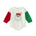 thumbnail image 1 of LWNYDPLSD Christmas Onesie Newborn Baby 's First Christmas Outfit Baby Boy Coming Home Outfit Girl Clothes 0-3 Months 7 Year Old Girl Baby Girl 24, White 3-6 Months, 1 of 6