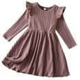 thumbnail image 1 of LWNYDPLSD Christmas Tree Dress Girls Christmas Dresses for Girls Size 6 Smocked Christmas Dress Vintage Dresses Toddler Girl Thanksgiving Outfit 6t, Pink 6 Years, 1 of 9