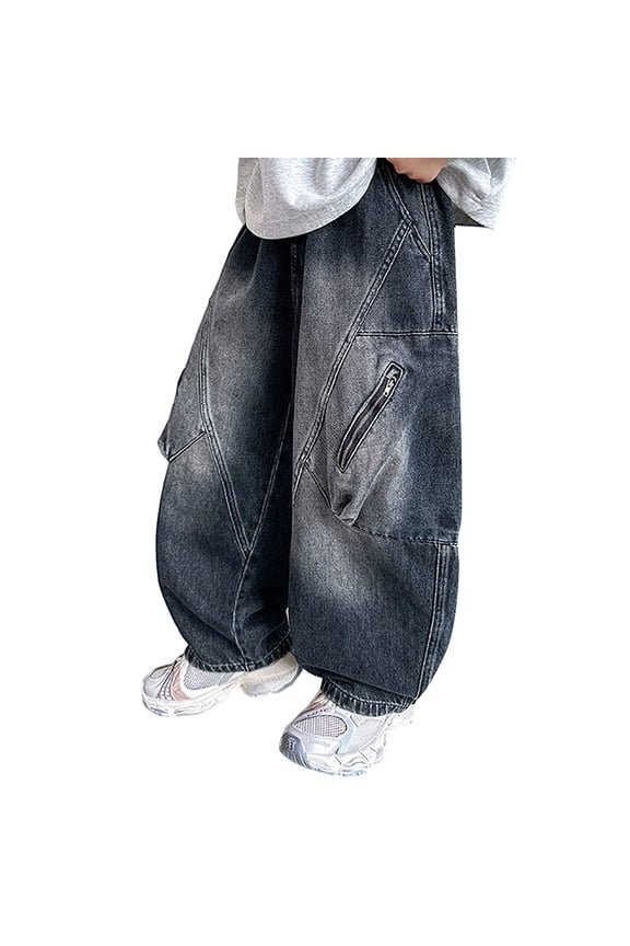 Curvy Jeans Juniors Jeans Pants Para Hombre Pull on Pants Boy 5t Clothes for Boys 4-6 Clothes 6-7, Blue 15-16 Years