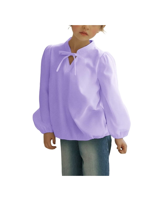 Dance Top Girls Spin Tops for Kids Girls Workout Tops Girls Athletic Shirts Cute Shirt Baby Clothes Girl Girls Clothes Size 10 Clothes, Purple 9-10 Years