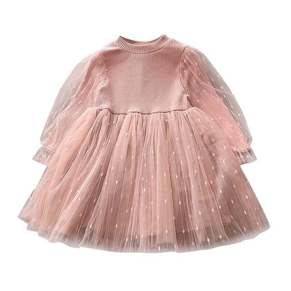 LWNYDPLSD Formal Gown Ball Gown Princess Dresses 5t Fancy Dress Girls Dresses Size 8 White Graduation Dress 6 Months Baby Girl Clothes, Pink 12-18 Months
