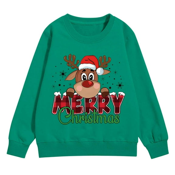LWNYDPLSD Funny Christmas Tshirts Teen Long Sleeve Tops Kids Sweatshirts Juniors Tops Tween Girls Clothes Baby Girl Newborn Clothes Boy Clothes 4t, 7-8 Years
