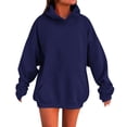 thumbnail image 1 of LWNYDPLSD Girls Baggy Hoodies Plain Color Long Sleeves Hooded Sweatshirts with Pocket for Kids Trendy Drop Shoulder Oversize Pullover Teens Fall Winter Clothes, 1 of 8