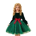 thumbnail image 1 of LWNYDPLSD Girls Christmas Tree Dress Xmas Dress 5t Christmas Dresses for Girls 14/16 Girls Clothes 18 Months Girl Clothes Girls Size 5 Clothes Little, Green 1-2 Years, 1 of 9