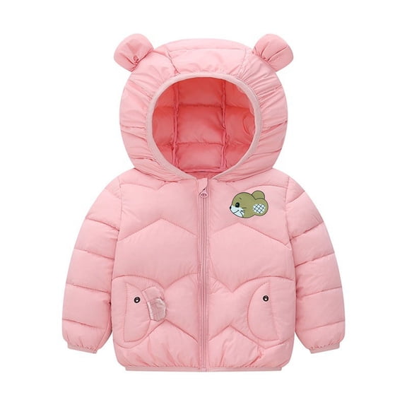LWNYDPLSD Girls Fleece Jacket Baby Coat 6-9 Months Kids Camo Jacket Hoodies for Girls 9-10 18 Month Snowsuit Girl Boys Long Sleeve Shirts Clothes, Pink 12-18 Months
