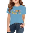thumbnail image 1 of LWNYDPLSD Girls Tops Size 8-10 White Shirt Girls White T-shirt Teen Girls Shirts Kids Clothes Girls Size 10-12 Teenager Clothes Kids 7-8 Cute Clothes, Light Blue 3-4 Years, 1 of 8