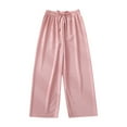thumbnail image 1 of LWNYDPLSD Girls Wide Leg Pants for Boys 14-16 Sweat Pants Teens 90 Percent Off Clearance Sale 7 Year Old Girl Clothes Size 12-14 Girls Clothes, Pink 11-12 Years, 1 of 9