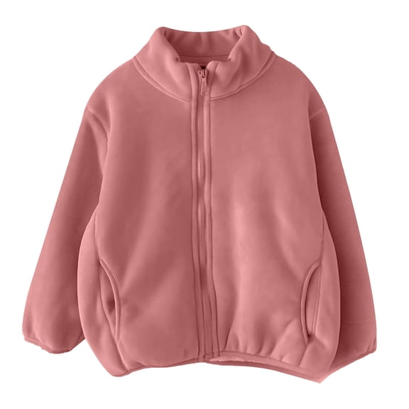 LWNYDPLSD Infant Fleece Jacket Boys Winter Coat 5t Baby Fur Coat Toddler Christmas Shirt Toddler Boy Christmas Shirts Outfits for Toddler Girls Size, Pink 3-4 Years