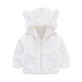 thumbnail image 1 of LWNYDPLSD Kids Camo Jacket Toddler Warm Jacket Fall Coat Snowsuit for Baby Boys Hoodies for Kids 10-12 Thanksgiving Outfits for Boy Clothes, White 1-2 Years, 1 of 4