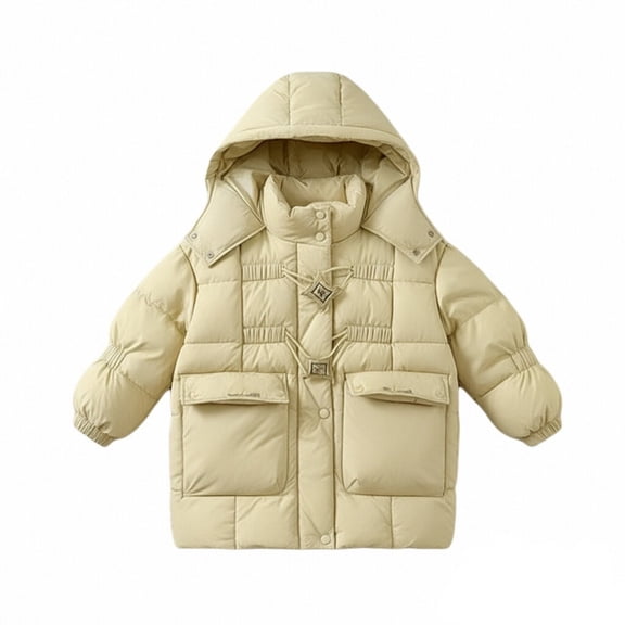 LWNYDPLSD Kids Ski Jackets Girls 5t Winter Coat Girls Puffy Jacket Toddler Puffer Coat Kids White Button Down Shirt Toddler Boy Christmas Shirts, 7-8 Years