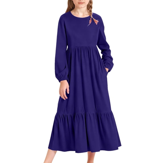 LWNYDPLSD Long Sleeve Maxi Dress Plus Size Dresses Winter Party Dress Black Short Dress Club Outfit Toddler Clothes for Girls Newborn Outfit, 6-7 Years