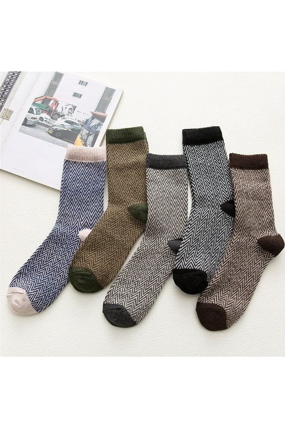 No Show Socks Men Mens Running Socks 5 Pairs Mens Socks Winter Soft Warm Cold Knit Wool Socks
