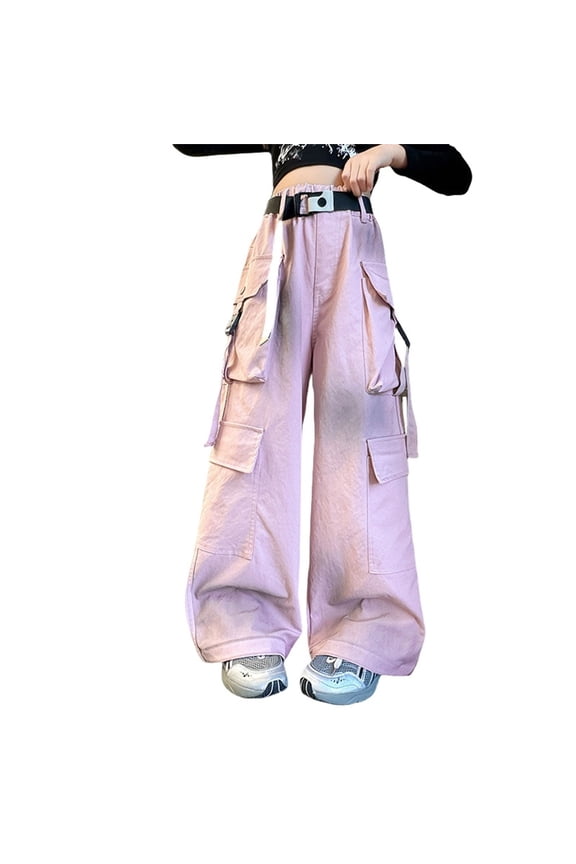School Uniform Pants for Girls Stretchy Pants Navy Sweatpants Kids Uniform Girls Size 18/20 Clothes for 7 Year Old Girls Clothes 12-14, Pink 12-13 Years