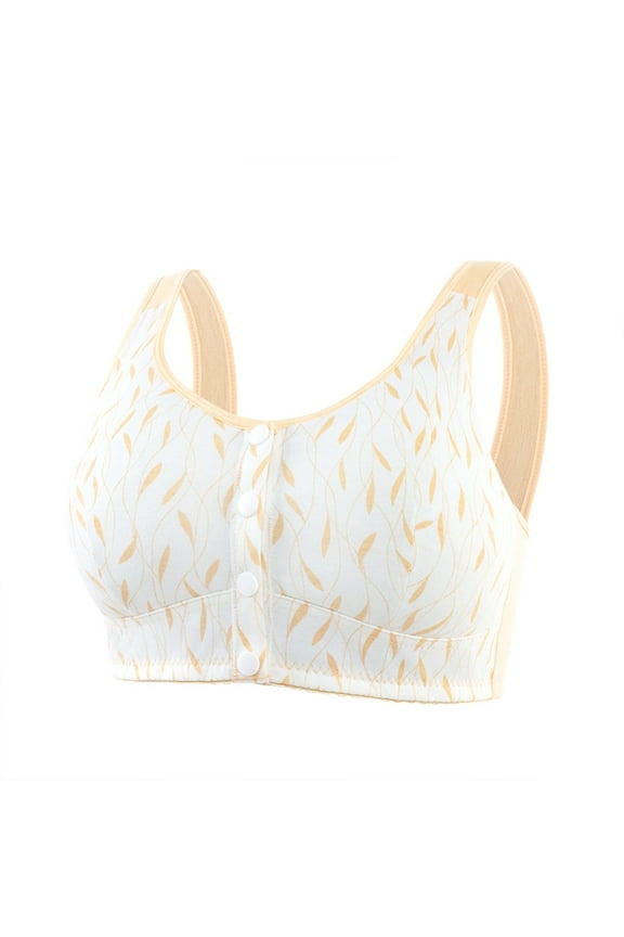 Sports Bras for Women Bras for Women Front Closure Lightly Lined No Underwire T Shirt Bras for Everyday Full Coverage Comfort Supportive Bralette Workout Clothes for Women Beige 60