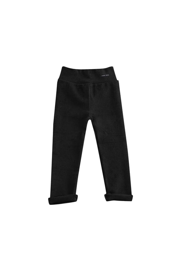 Tan Leggings Toddler White Tights Knee High Tights Skin Tight Girls Fleece Lined Pants Kids Clothes Girls Sweatpants That Look Like Jeans, Black 18-24 Months