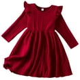 thumbnail image 1 of LWNYDPLSD Thanksgiving Dresses Christmas Dresses for Girls Date Night Dress Plus Size Fall Dress Kids Clothes Girls Size 7-8 Girls Clothes 3t Baby, Red 6-7 Years, 1 of 9