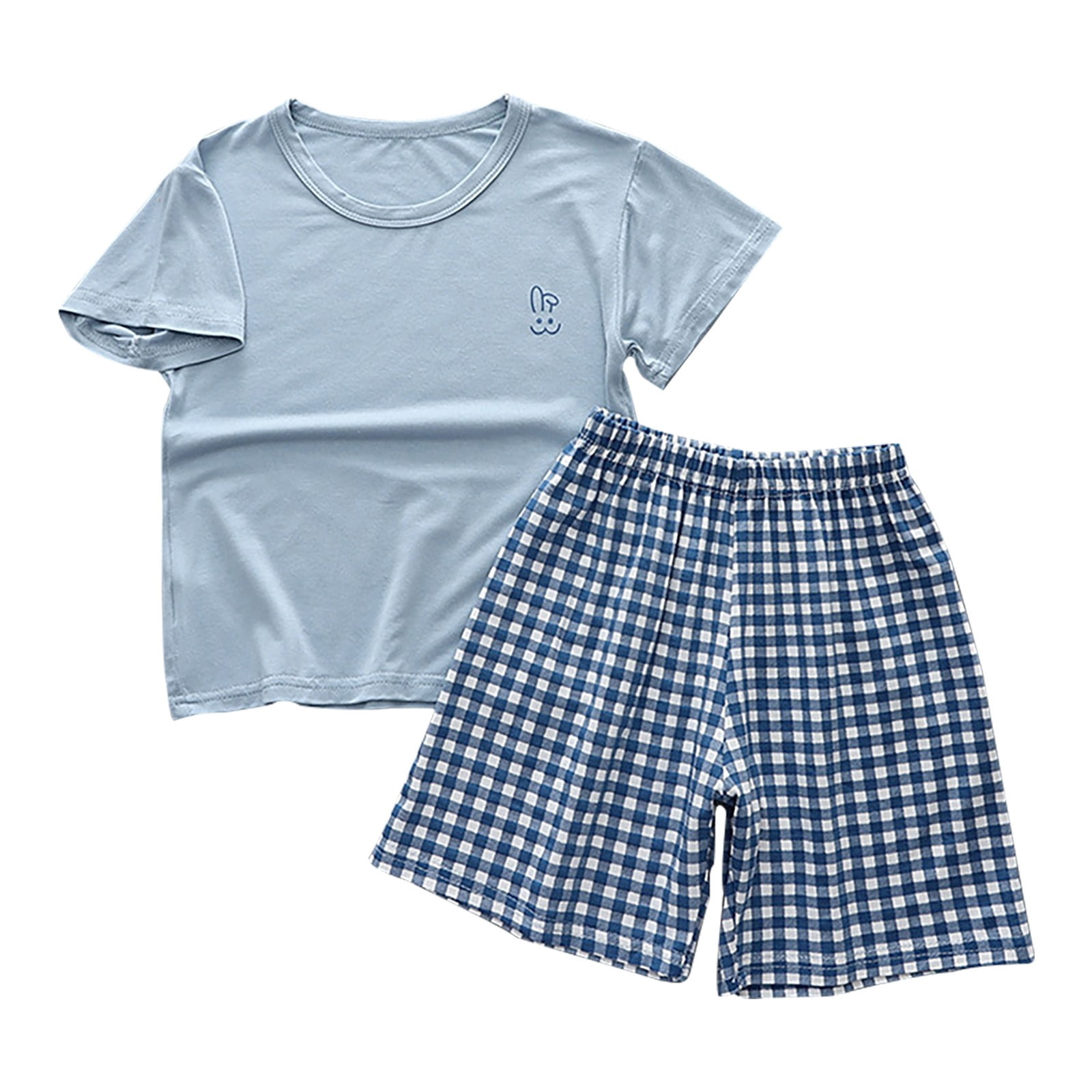 LWNYDPLSD Toddler Girls 2 Piece Sweatsuits Girls Athletic Set Kids Short Sleeve T Shirt +Loose Fit Solid Shortalls Fashion Clothing Set Baby Girl Clothes