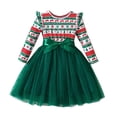 thumbnail image 1 of LWNYDPLSD Toddler Girls Christmas Dress Long Sleeve Tutu Dress Holiday Clothes Fall Winter Party Dresses for Xmas New Year Party Family Gathering, 1 of 7