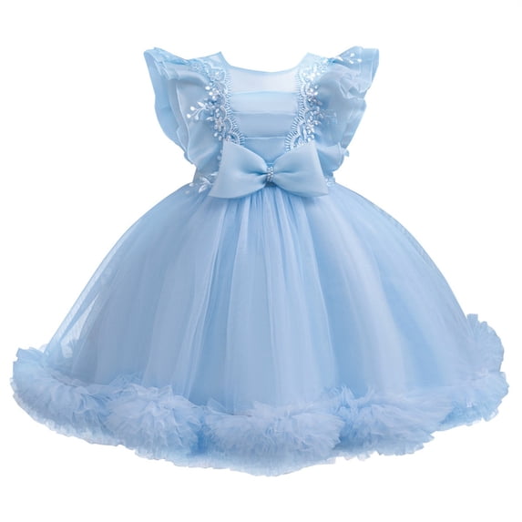 LWNYDPLSD Toddler Girls Christmas Dress Sleeveless Tutu Dress Holiday Clothes Fall Winter Party Dresses for Xmas New Year Party Family Gathering