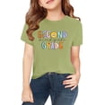 thumbnail image 1 of LWNYDPLSD Toddler Tshirt Yellow Shirts Graphic T Shirt Girls Undershirt Baby Clothes Girl Teen Girl Clothes Teenage Girl Dance Clothes, Light Green 8-9 Years, 1 of 7