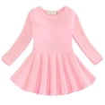 thumbnail image 1 of LWNYDPLSD Wedding Guest Dresses Holiday Dress White Cocktail Dress Little Girl Christmas Dress Toddler Girl Clothes 4t Christmas Clothes for Kids, Pink 6-9 Months, 1 of 8