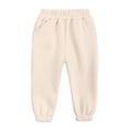 thumbnail image 1 of LWNYDPLSD Youth Xl Sweatpants Boys Size 10 Sweatpants Thermal Pants for Kids Newborn Baby Clothes Mother Birthday Gifts Boy Clothes Size 10-12 18, Beige 3-4 Years, 1 of 8