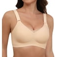 thumbnail image 1 of LWP Lace V Mesh Wireless Seamless Bras Soft Support Full Coverage No Underwire Everyday Bra, 1 of 6