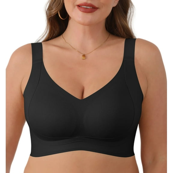 LWP Wireless Support Shaper Full Coverage Bra Everyday Bras Soft Light Comfort Bras for Women