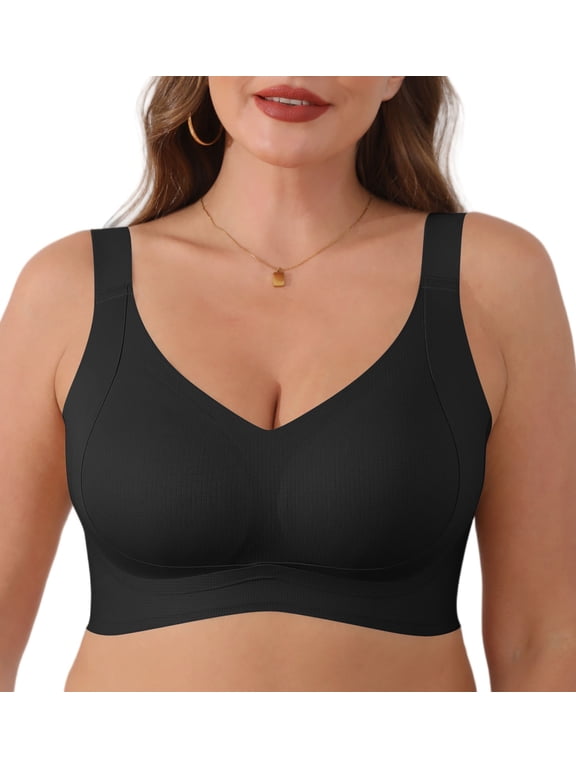 Wireless Support Shaper Full Coverage Bra Everyday Bras Soft Light Comfort Bras for Women