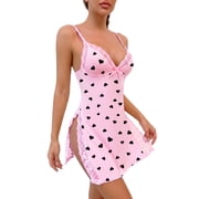 LWP Women's Lingerie Sexy Nightwear Spaghetti Strap Nightgown Babydoll Chemise