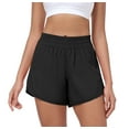 thumbnail image 1 of LWP Womens Running Shorts Liner Quick Dry Sports Shorts with Zip Pocket Gym Athletic Workout, 1 of 11
