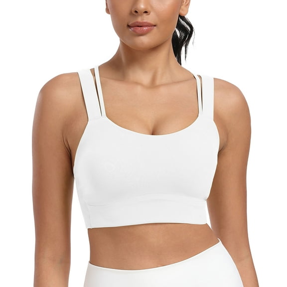 LWP YOGA Women's Strappy Sports Bras Padded Yoga Top Criss Cross Back Cami Fitness Workout