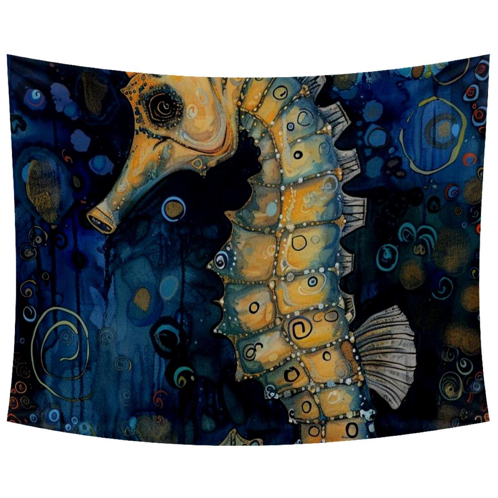 LWSHUNYI Horse Pattern Wall Tapestry Soft Polyester Fabric Wall Hanging