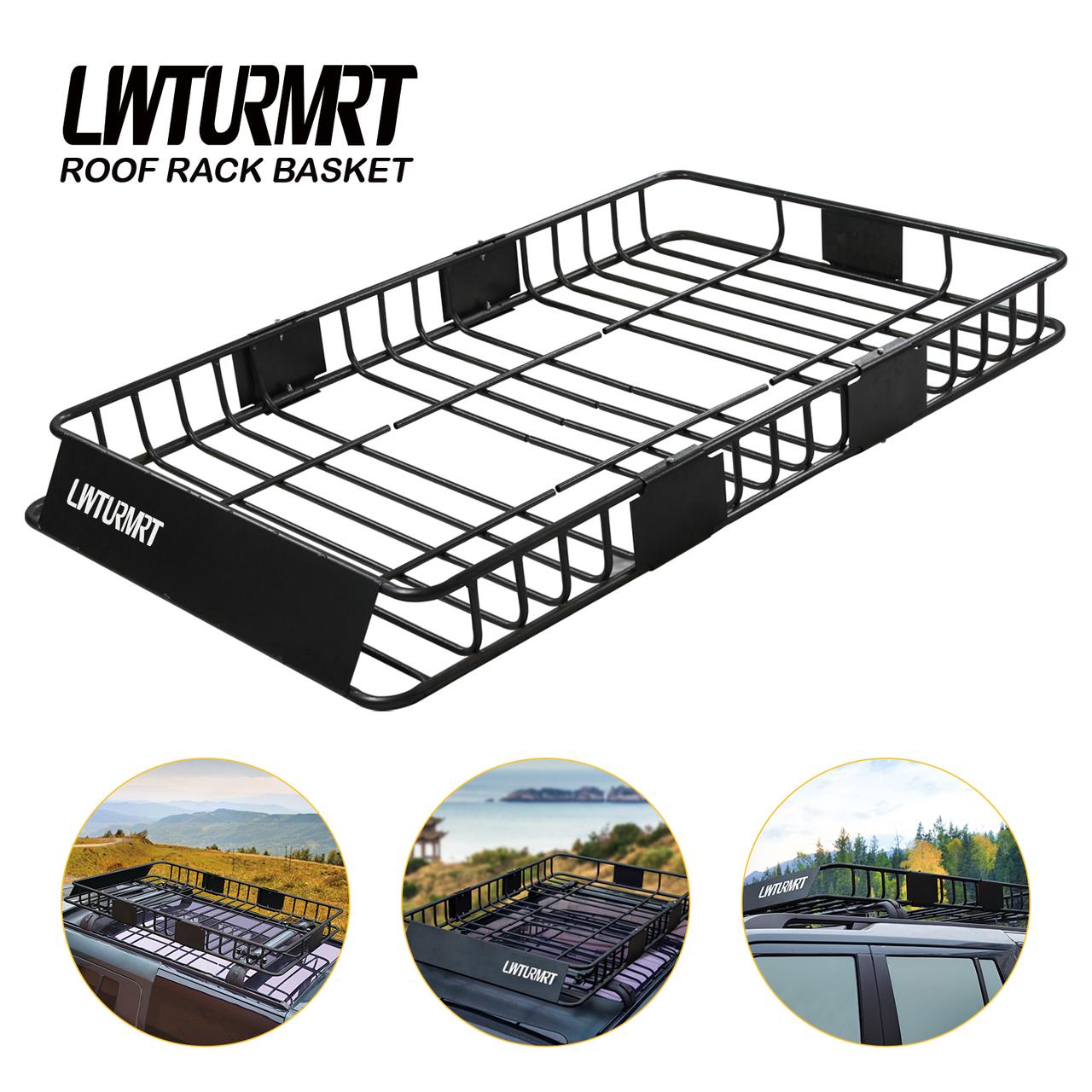 LWTRMRT 64'' Universal Roof Rack w/Extension Cargo SUV Top Luggage